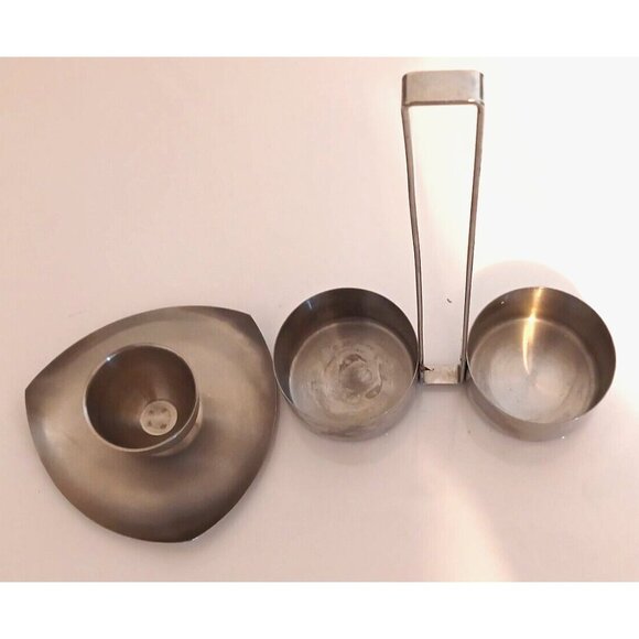 Vintage Stainless Steel 18/8 Taper /Thin Candle Holder & Oil Vinager Holder Lot - Picture 13 of 13